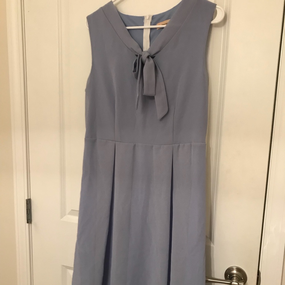 Modcloth Periwinkle Front-Tie Dress: L